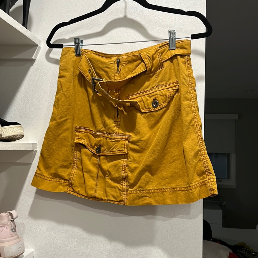 Free people burnt yellow skirt